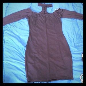 Black choker dress